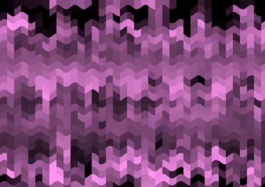 Renkli paralel piksel dalgaları olan soyut dekoratif arkaplan