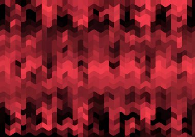 Renkli paralel piksel dalgaları olan soyut dekoratif arkaplan