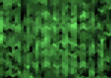 Renkli paralel piksel dalgaları olan soyut dekoratif arkaplan