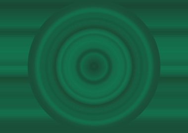 Renk çizgileri ve dairesi olan soyut yeşil arkaplan