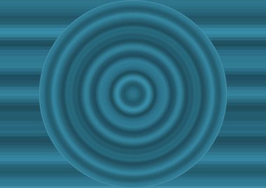 Renk çizgileri ve dairesi olan soyut mavi arkaplan