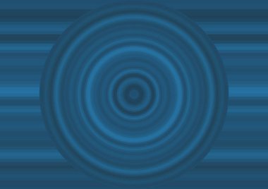 Renk çizgileri ve dairesi olan soyut mavi arkaplan