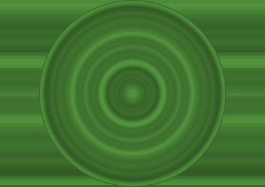 Renk çizgileri ve dairesi olan soyut yeşil arkaplan