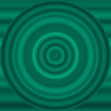 Renk çizgileri ve dairesi olan soyut yeşil arkaplan