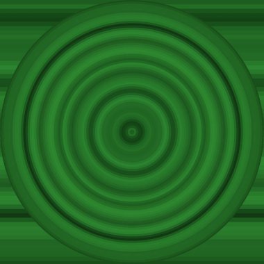 Renk çizgileri ve dairesi olan soyut yeşil arkaplan