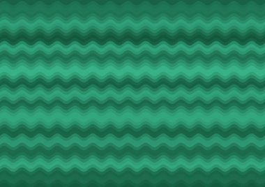 Renkli paralel dalgalarla soyut dekoratif yeşil arkaplan