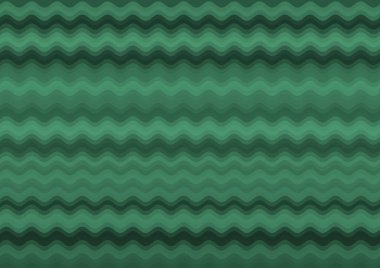 Renkli paralel dalgalarla soyut dekoratif yeşil arkaplan