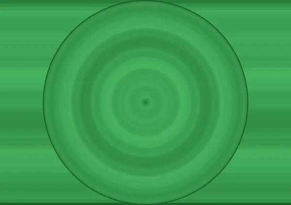 概要緑色の縞模様と円状の背景 — ストック写真