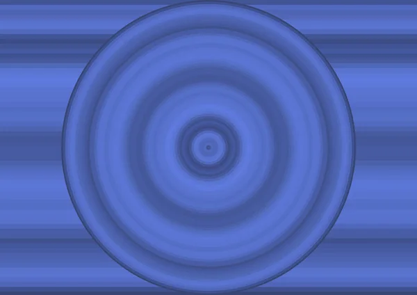Abstract Blauwe Achtergrond Met Kleurstrepen Cirkel — Stockfoto