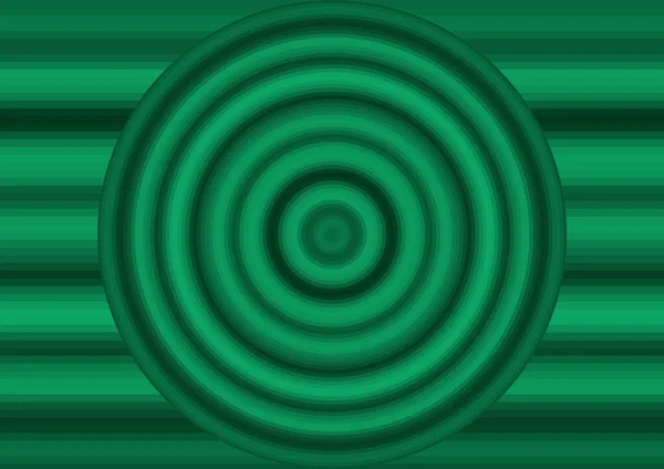 Abstract Groene Achtergrond Met Kleurstrepen Cirkel — Stockfoto