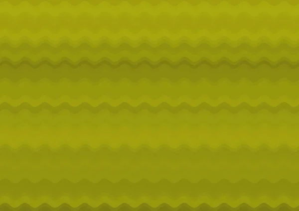 Fundo Amarelo Decorativo Abstrato Com Ondas Paralelas Coloridas — Fotografia de Stock
