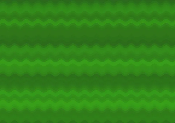 Abstract Decorative Green Background Colored Parallel Waves — Stock Photo, Image