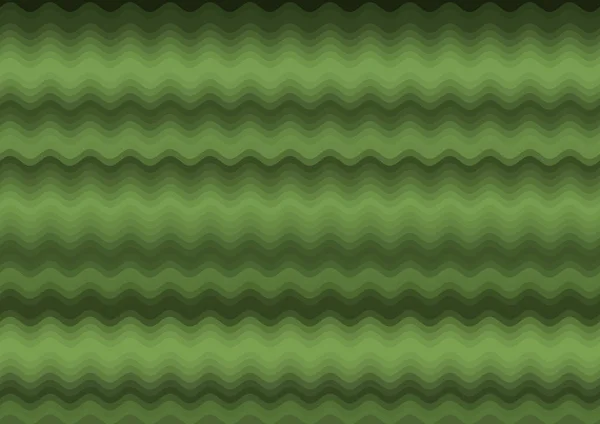 Abstract Decorative Green Background Colored Parallel Waves — Stock Photo, Image