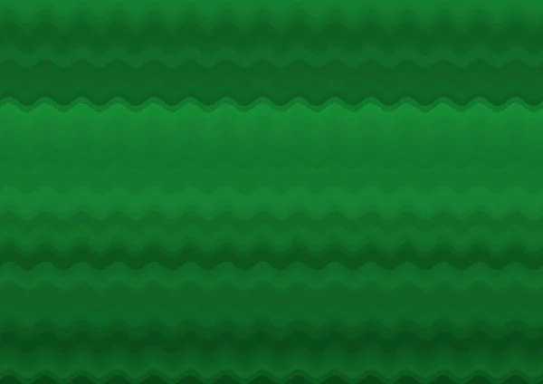 Abstraktní Dekorativní Zelené Pozadí Barevnými Paralelními Vlnami — Stock fotografie