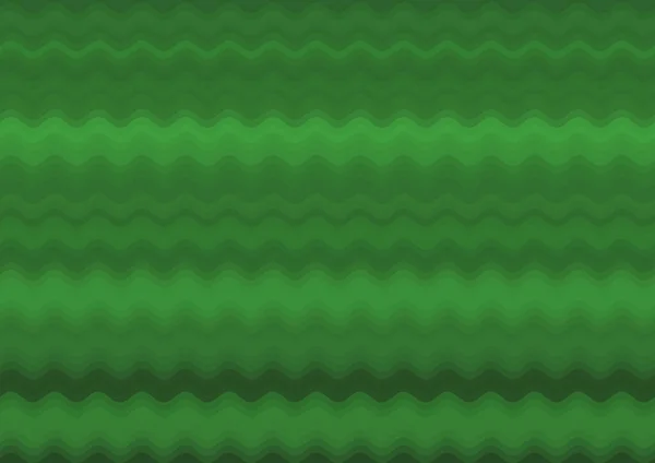 Abstraktní Dekorativní Zelené Pozadí Barevnými Paralelními Vlnami — Stock fotografie