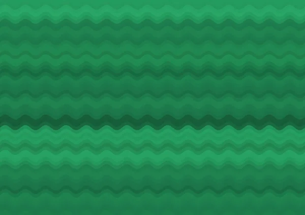 Абстрактный Декоративный Зеленый Фон Цветными Параллельными Волнами — стоковое фото