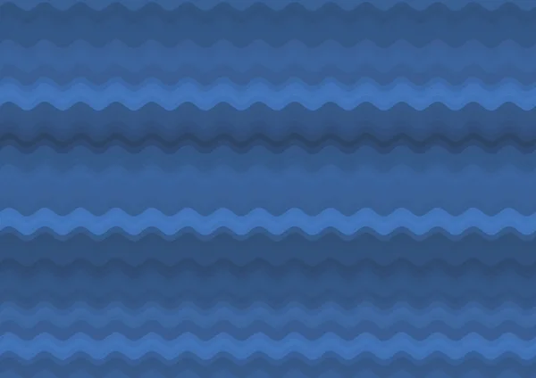Streszczenie Dekoracyjne Niebieskie Tło Kolorowymi Równoległymi Falami — Zdjęcie stockowe
