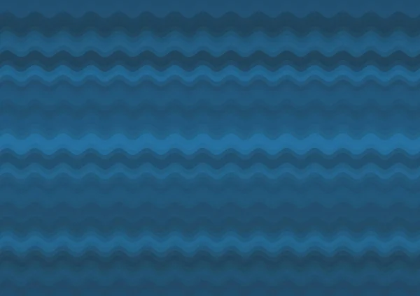 Streszczenie Dekoracyjne Niebieskie Tło Kolorowymi Równoległymi Falami — Zdjęcie stockowe