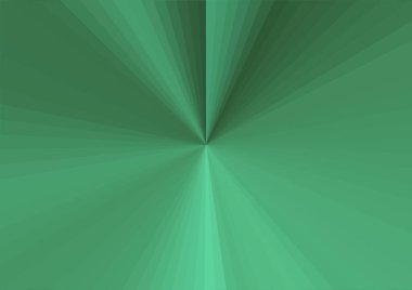 Merkezden uzanan çizgileri olan soyut modern yeşil arkaplan
