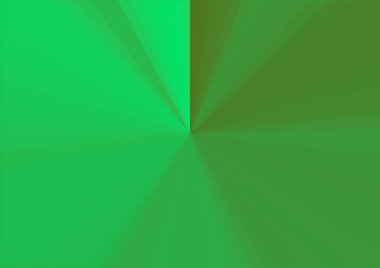 Merkezden uzanan çizgileri olan soyut modern yeşil arkaplan