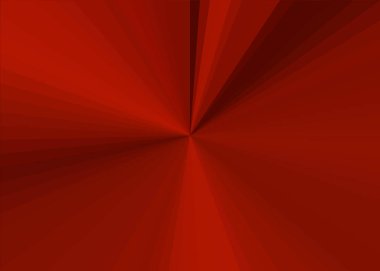 Merkezden uzanan çizgilerle soyut modern kırmızı arkaplan