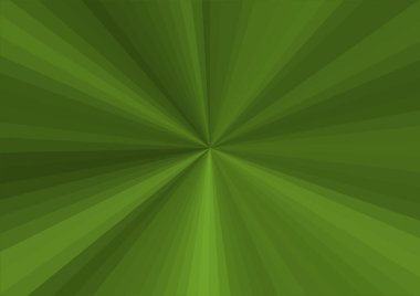 Merkezden uzanan çizgileri olan soyut modern yeşil arkaplan