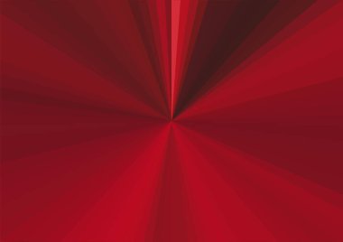Merkezden uzanan çizgilerle soyut modern kırmızı arkaplan