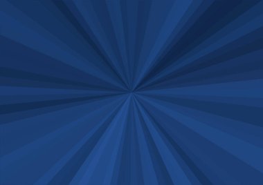 Merkezden uzanan çizgileri olan soyut modern mavi arkaplan