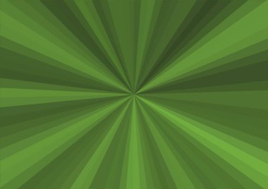 Merkezden uzanan çizgileri olan soyut modern yeşil arkaplan