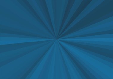 Merkezden uzanan çizgileri olan soyut modern mavi arkaplan