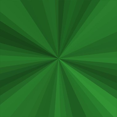 Merkezden uzanan çizgileri olan soyut modern yeşil arkaplan