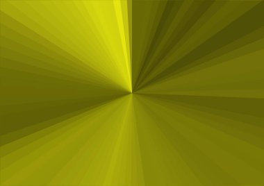 Merkezden uzanan çizgileri olan soyut modern sarı arkaplan