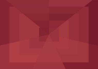 Büyük geometrik şekilli soyut kırmızı arkaplan