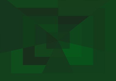 Büyük geometrik şekillere sahip soyut modern yeşil arkaplan