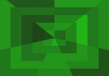 Büyük geometrik şekillere sahip soyut modern yeşil arkaplan