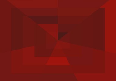 Büyük geometrik şekilli soyut kırmızı arkaplan