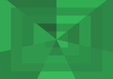 Büyük geometrik şekillere sahip soyut modern yeşil arkaplan