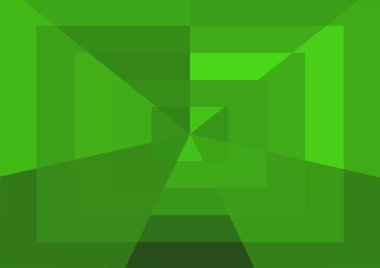 Büyük geometrik şekillere sahip soyut modern yeşil arkaplan