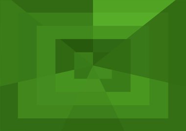 Büyük geometrik şekillere sahip soyut modern yeşil arkaplan