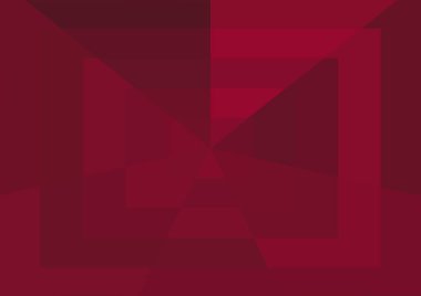 Büyük geometrik şekilli soyut kırmızı arkaplan