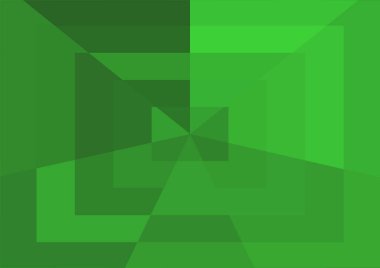 Büyük geometrik şekillere sahip soyut modern yeşil arkaplan