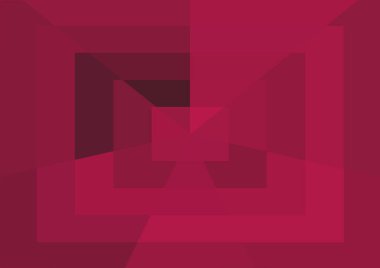 Büyük geometrik şekilli soyut kırmızı arkaplan