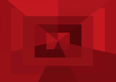 Büyük geometrik şekilli soyut kırmızı arkaplan