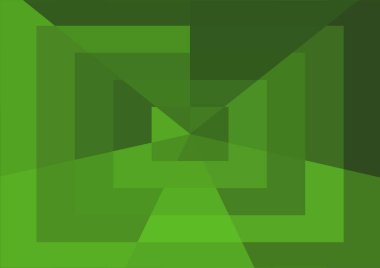 Büyük geometrik şekillere sahip soyut modern yeşil arkaplan