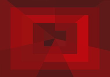 Büyük geometrik şekilli soyut kırmızı arkaplan