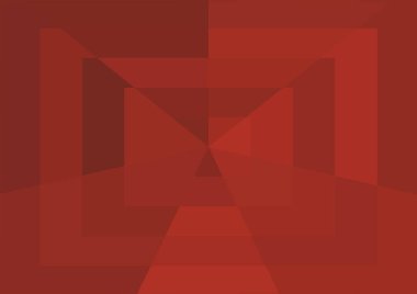 Büyük geometrik şekilli soyut kırmızı arkaplan