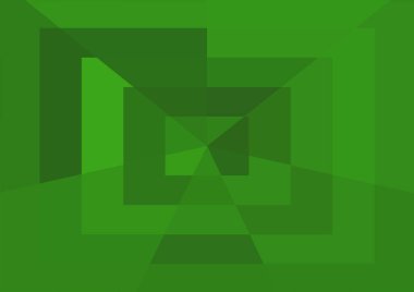 Büyük geometrik şekillere sahip soyut modern yeşil arkaplan