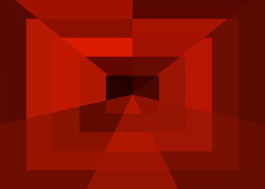 Büyük geometrik şekilli soyut kırmızı arkaplan