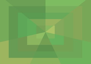 Büyük geometrik şekillere sahip soyut modern yeşil arkaplan