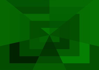 Büyük geometrik şekillere sahip soyut modern yeşil arkaplan